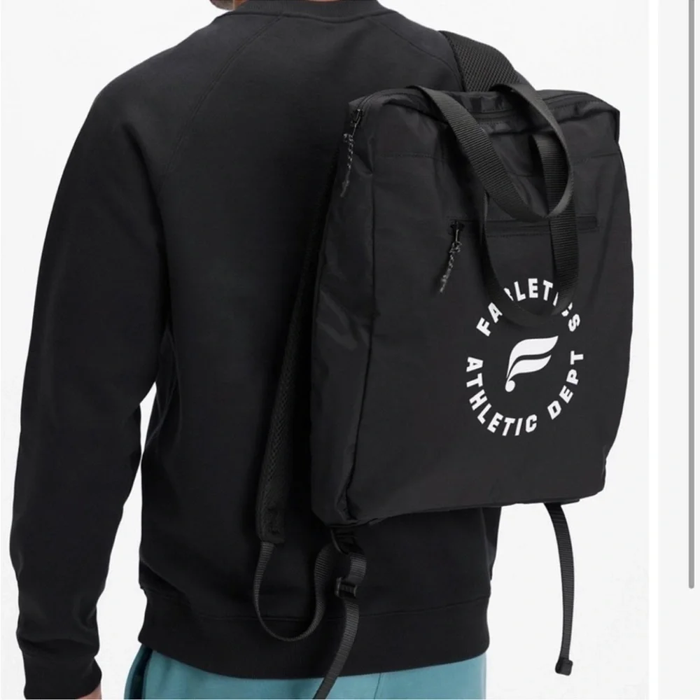 Fabletics The Commuter BackPack black, zippered pockets, adjust. straps, NWT